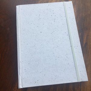 Recycled Cotton Hardcover Notebook - White Speckle